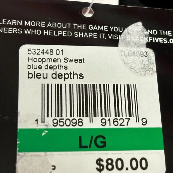 Puma HOOPMAN Black Fives SWEATS Men’s Large NWT - Picture 12 of 13